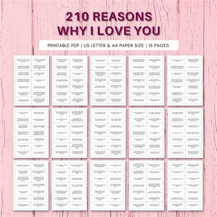 50 reasons why I love you ideas to melt your partner's heart