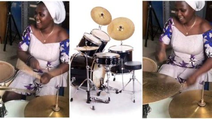 Female Drummer Puts Up Heart-stopping Performance in Church, Holds Many Spellbound with Magic Hands in Video