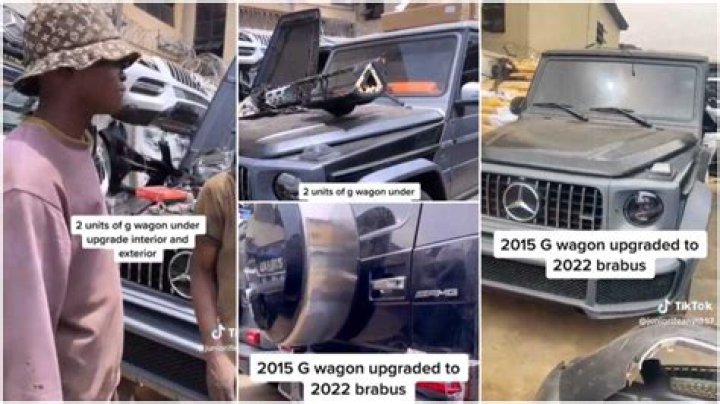 Nigerian Man Upgrades Benz G-wagon 2015 to 2022 Brabus Model, Changes Bumper, Redecorates Interior