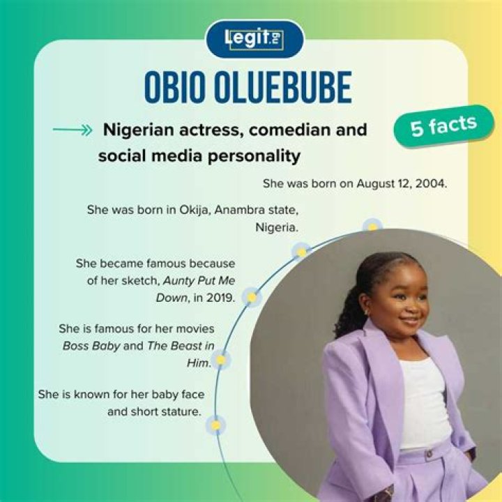 Obio Oluebube’s biography: age, height, family, net worth