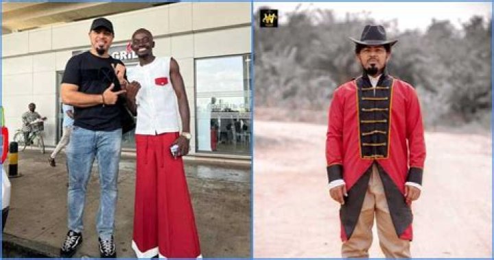 "You Don Become Ghanaian": Ramsey Nouah Praises Lil Win, Says Actor Has Been Overfeeding Him