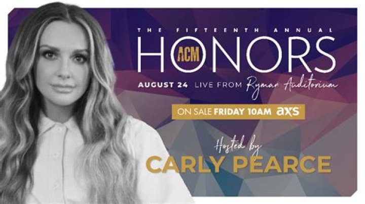 Carly Pearce to Host 15th Annual ACM Honors this August – Celeb Secrets Country