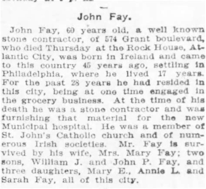 Cincinnati Enquirer John Fay Obituary And Death Cause