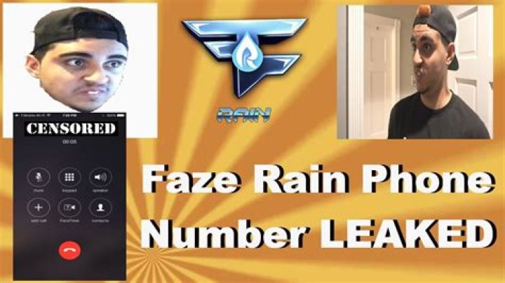 Faze Rain Phone Number, WhatsApp Number Contact Number Mobile