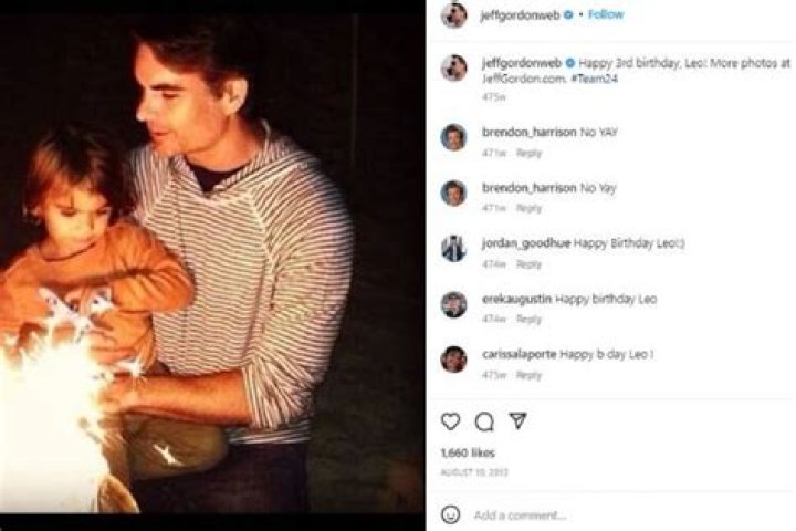 Jeff Gordon’s Son Leo Benjamin Gordon Already Showing Interest In Racing