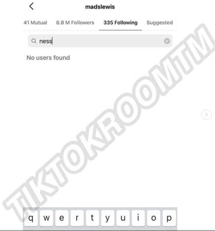 Mads Lewis Unfollows Nessa Barrett after Her 20th Birthday