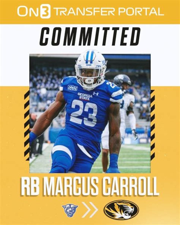 All-Sun Belt RB Marcus Carroll Transfers to Missouri