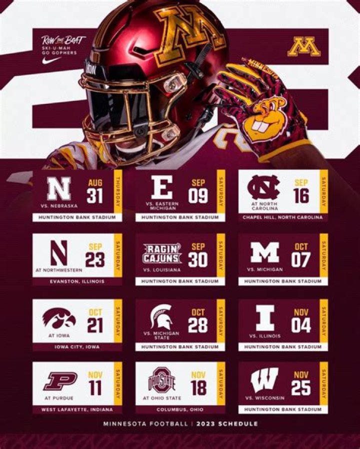 2024 Minnesota Golden Gophers Football Roster