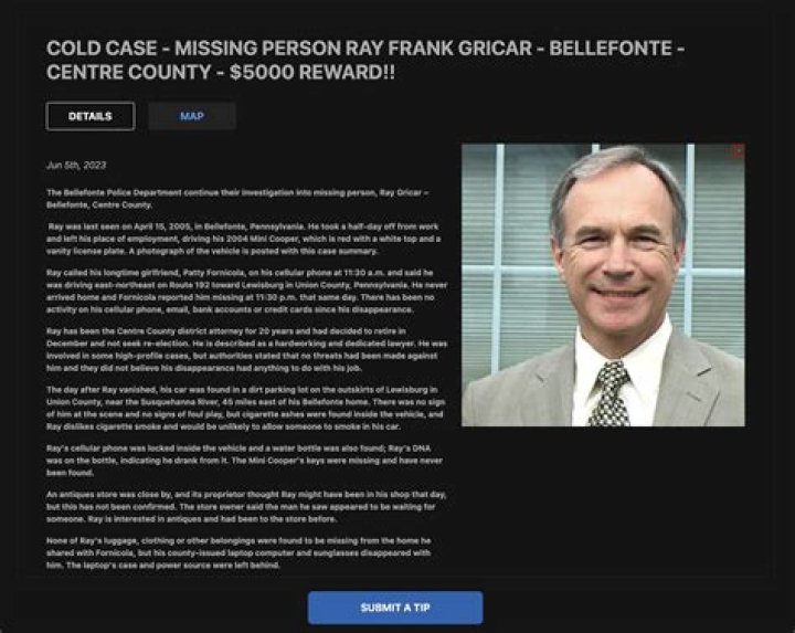 Ray Gricar Found Or Still Missing: What Happened To The DA? Case Update