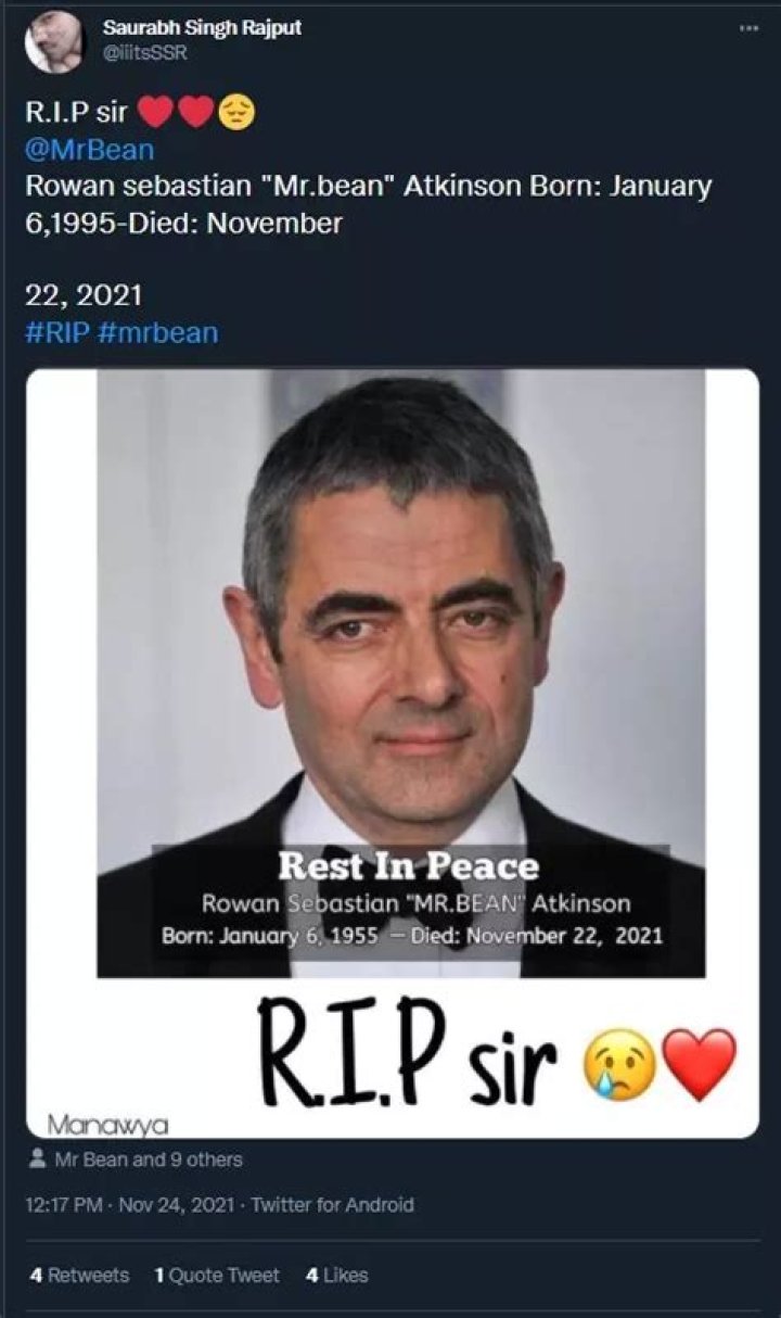 Rowan Atkinson RIP- Death News Viral On Internet