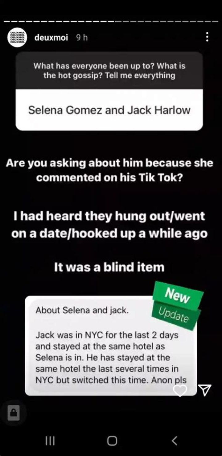 Selena Gomez Refuels Jack Harlow Dating Rumors with Now-Deleted Comments on TikTok