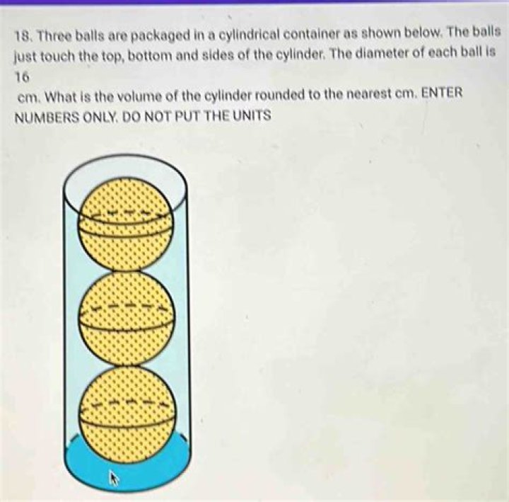 Three tennis balls each have a radius of 2 inches. They are put into a 12 inch high cylinder with a