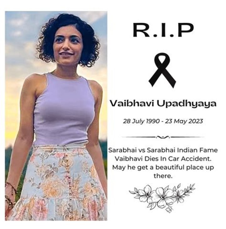 Vaibhavi Upadhyay Death Cause: Killed In Car Accident