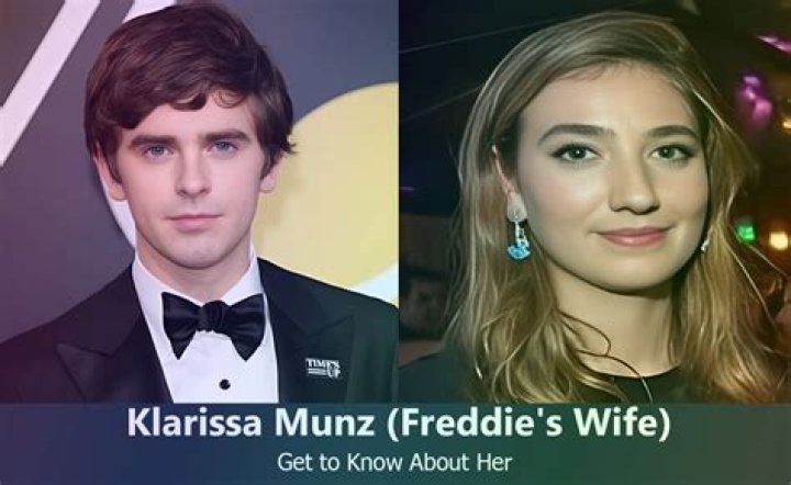 Who Is Freddie Highmore Wife Brit Klarissa Munz? Kid Family